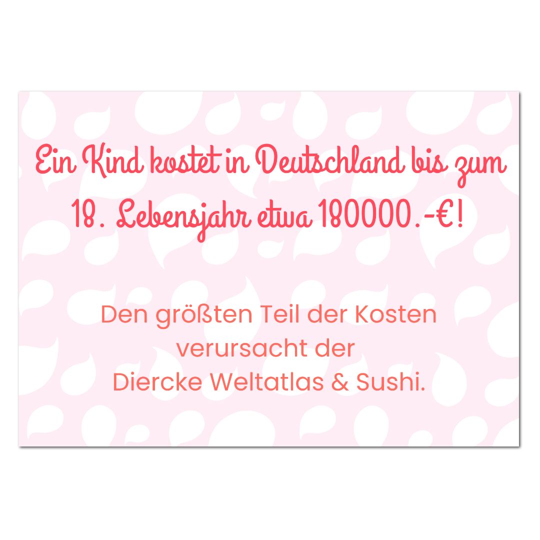 Postkarte "Diercke Weltatlas und Sushi"