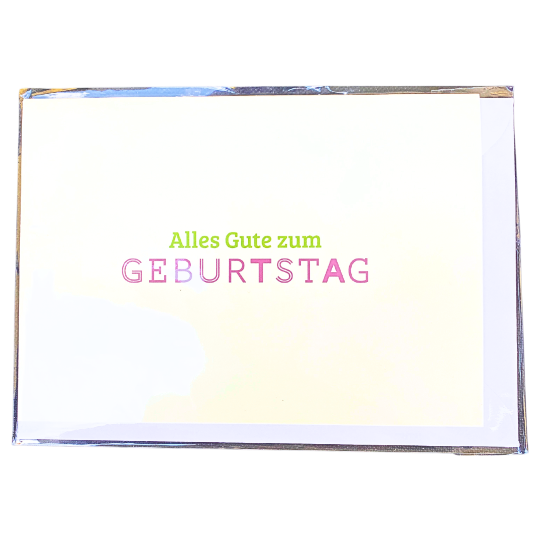 Grußkarte "Alles Gute zum Geburtstag" mit Umschlag