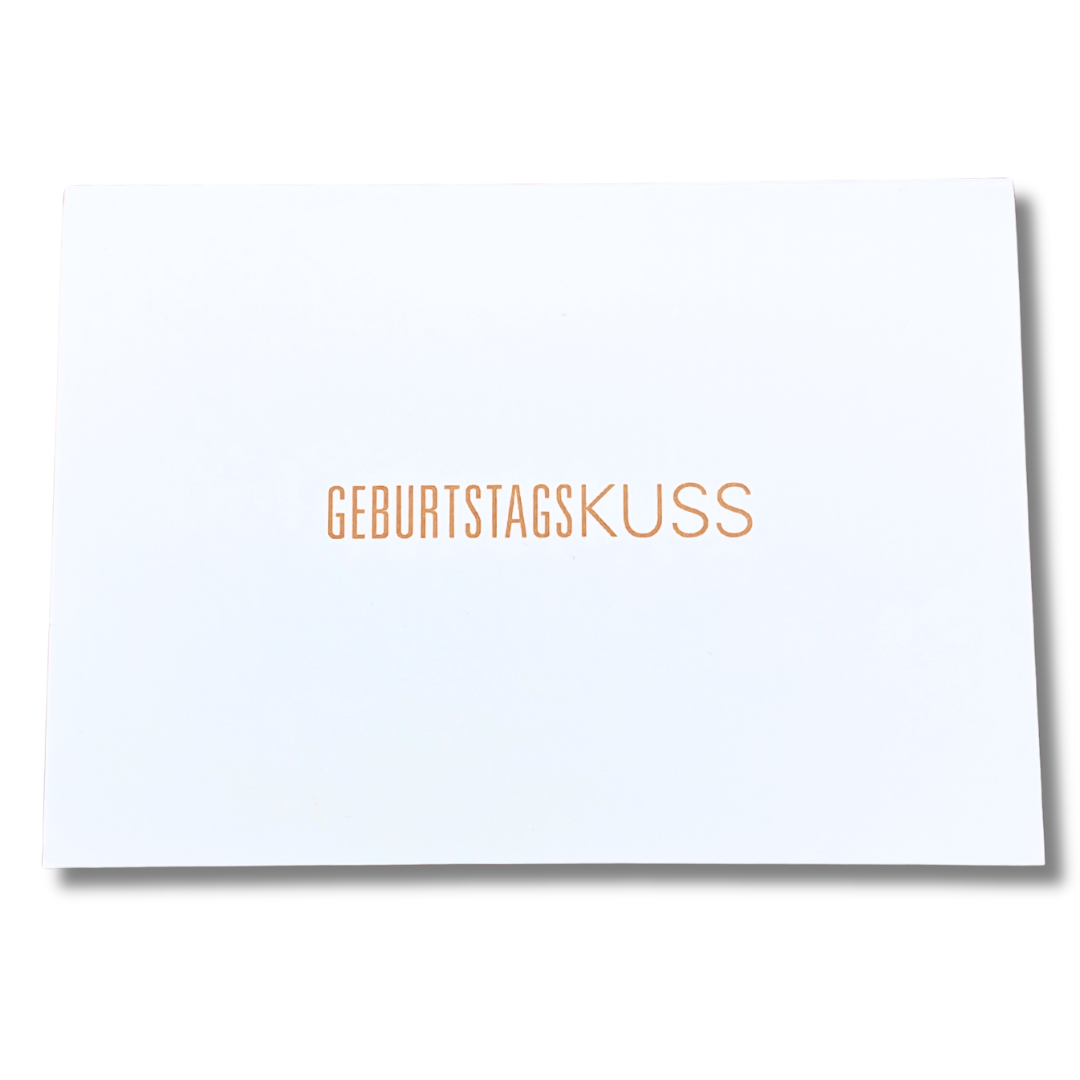 Grußkarte "Geburtstagskuss" mit Umschlag