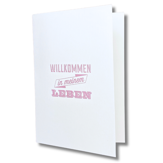 Grusskarte "Willkommen in meinem Leben" Rabenmütter Verlag