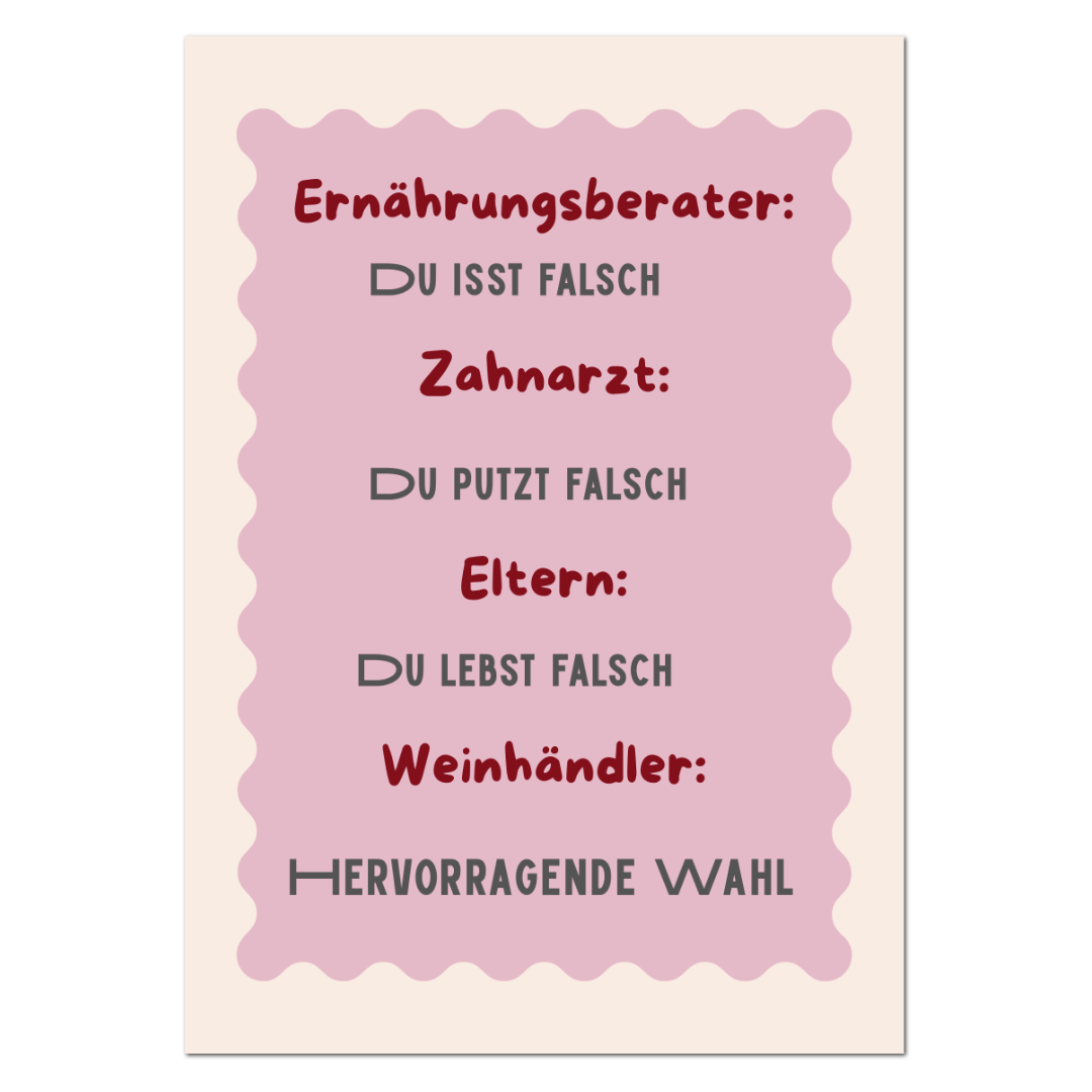 Postkarte "Ernährungsberater"
