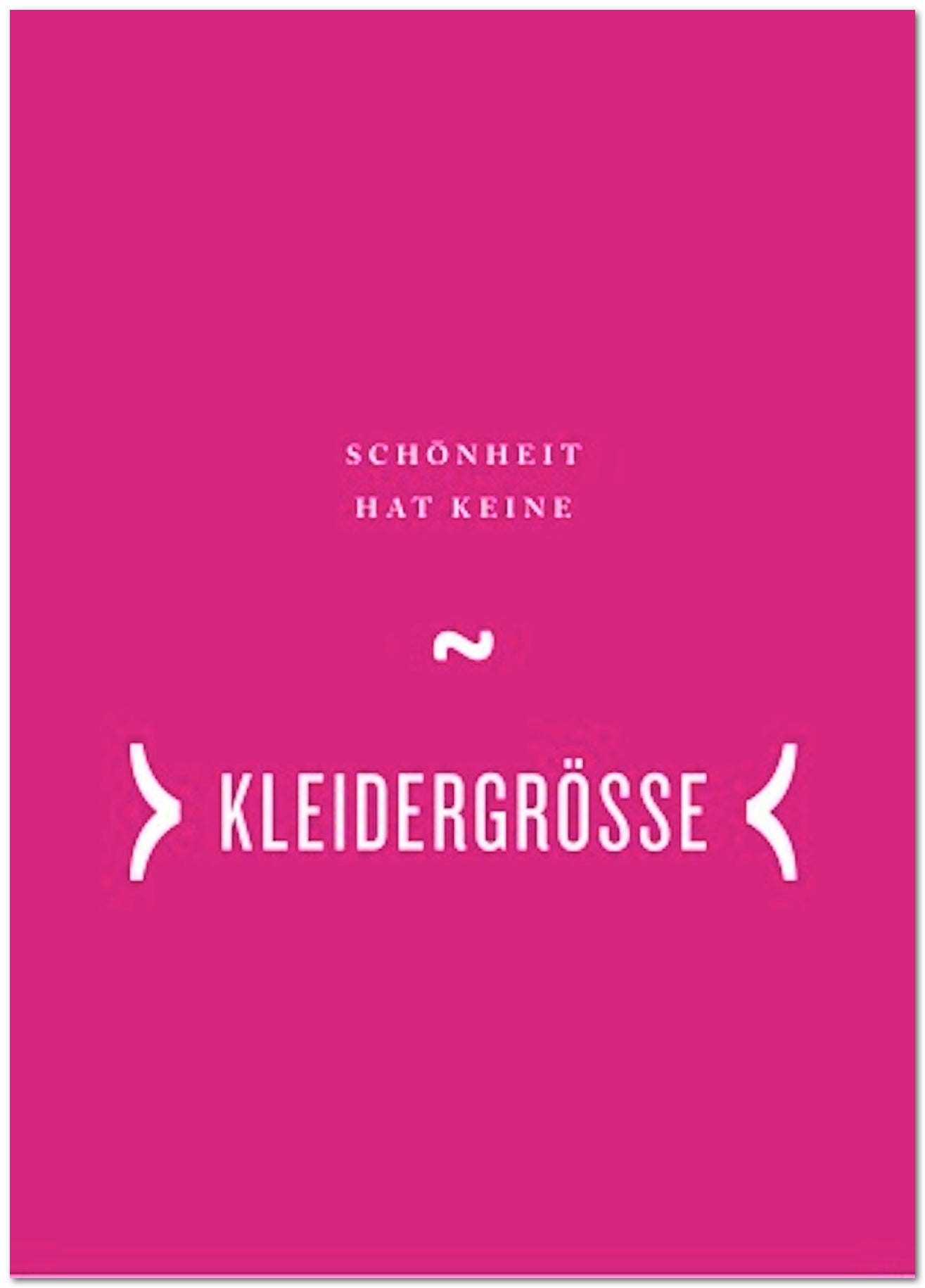 Postkarte "Schönheit hat keine Kleidergröße"