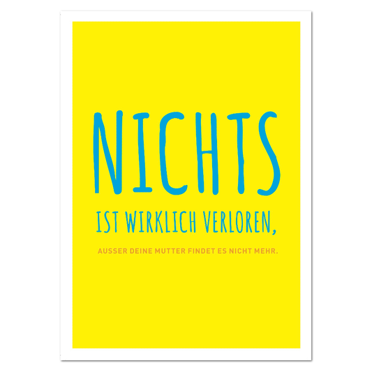 Postkarte "Nichts ist verloren"