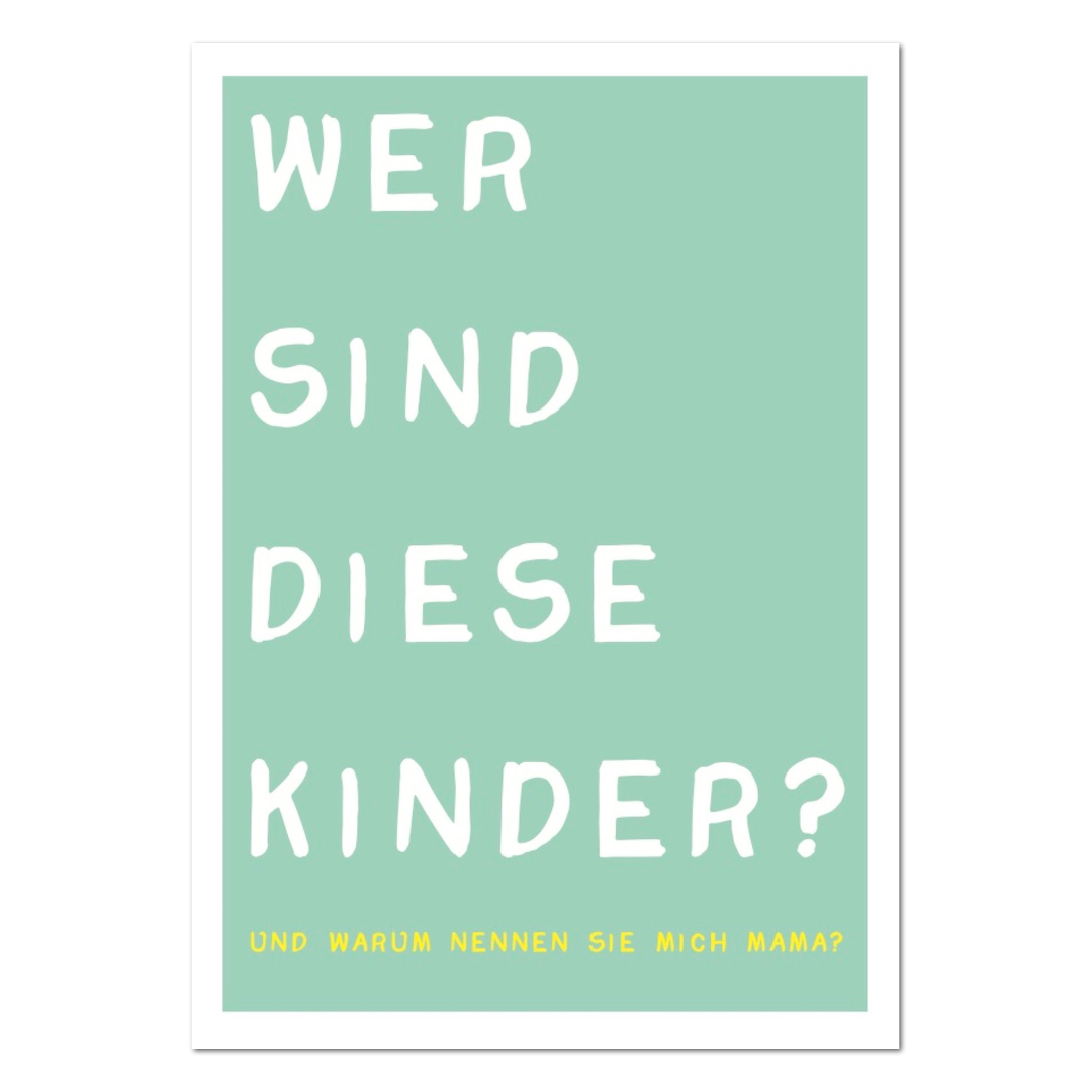 Postkarte "Wer sind diese Kinder?"