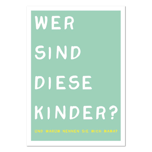 Postkarte "Wer sind diese Kinder?"