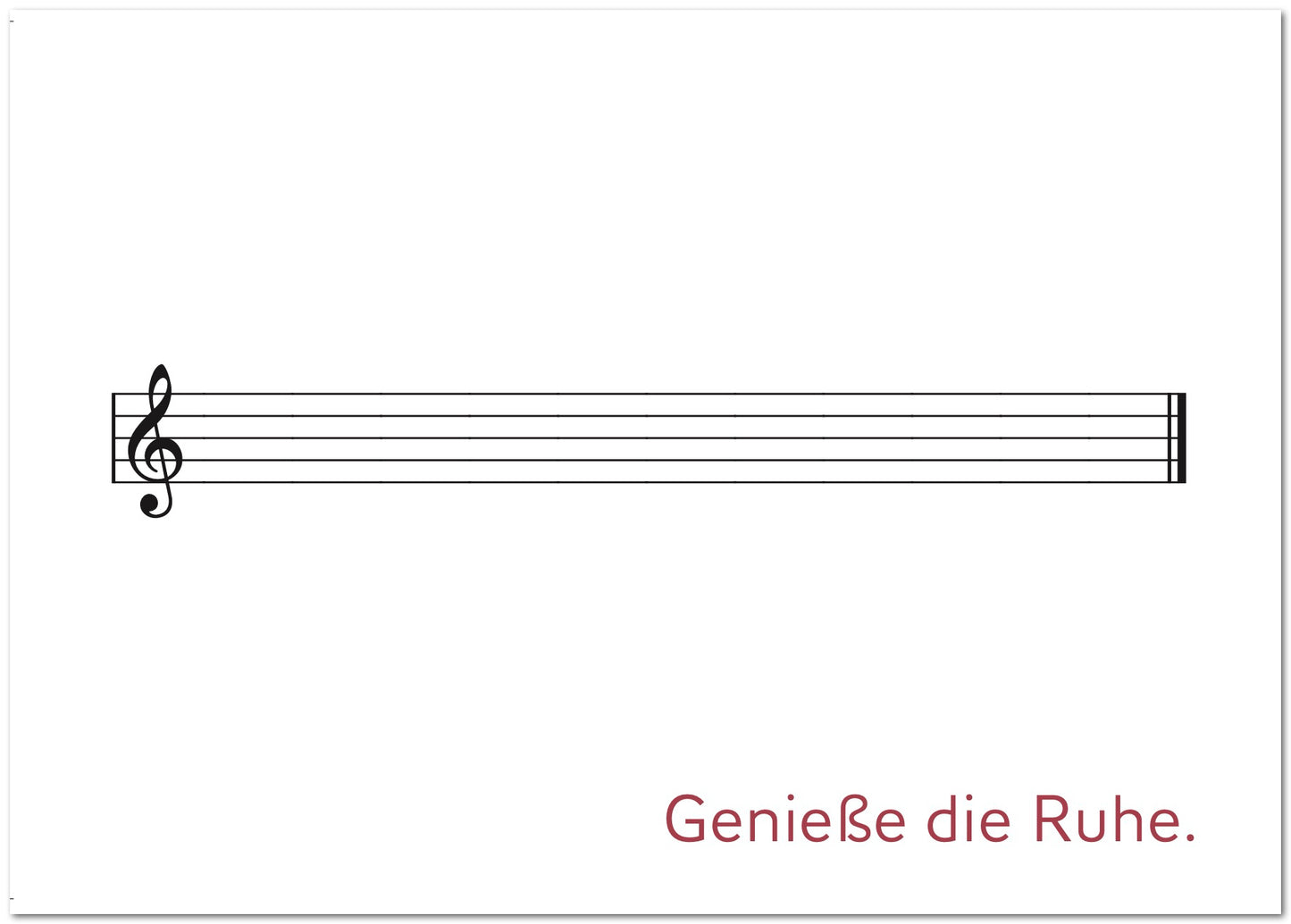 Postkarte "Genieße die Ruhe"