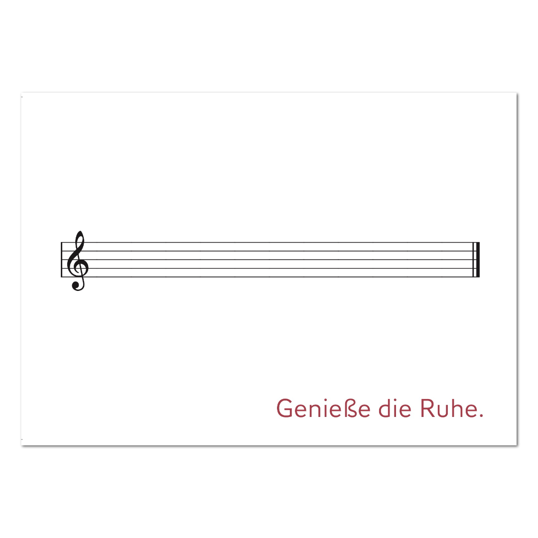 Postkarte "Genieße die Ruhe"