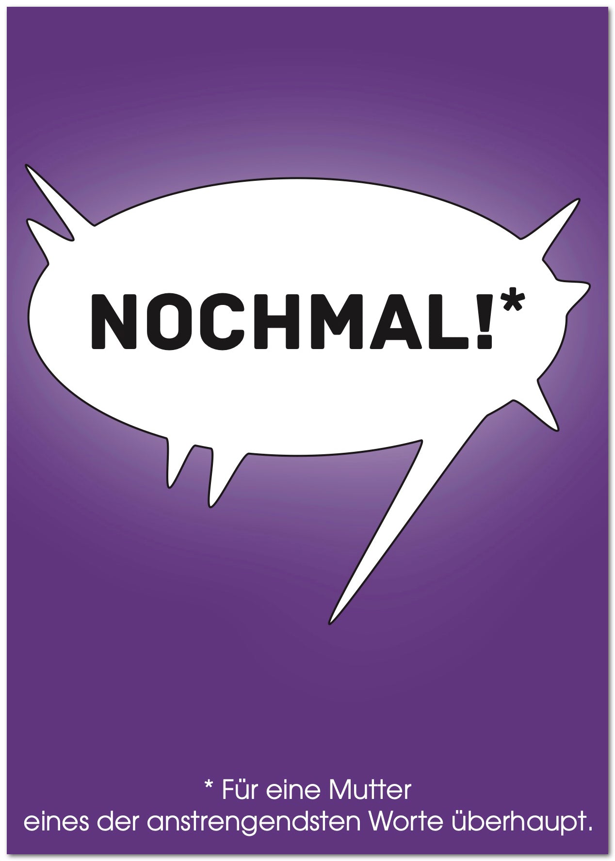 Postkarte "Nochmal"