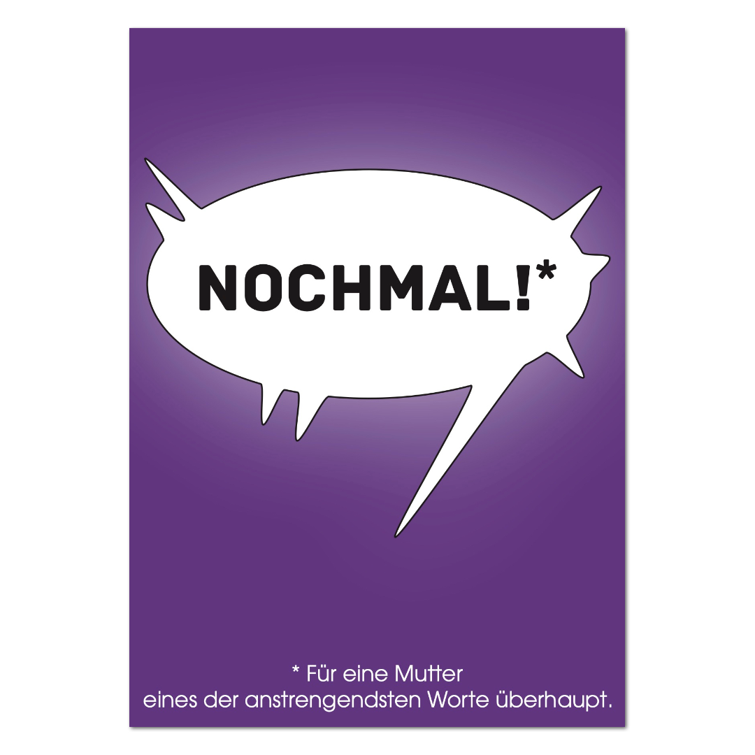 Postkarte "Nochmal"