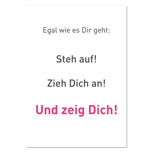 Postkarte "Zeig dich!"