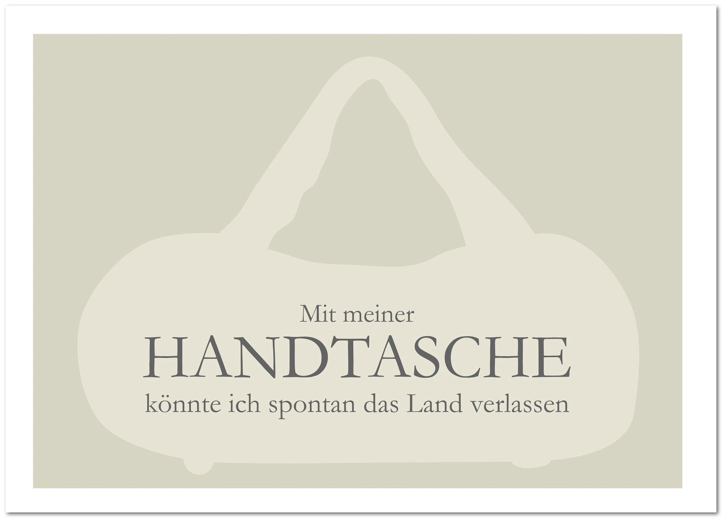 Postkarte "Handtasche"