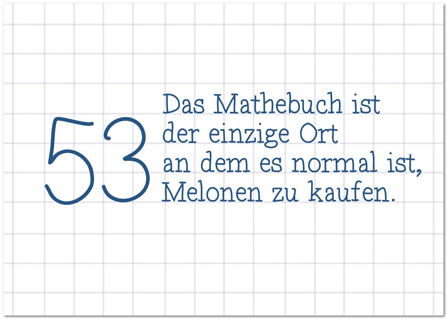 Postkarte "Mathebuch"