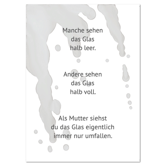 Postkarte "Glas"