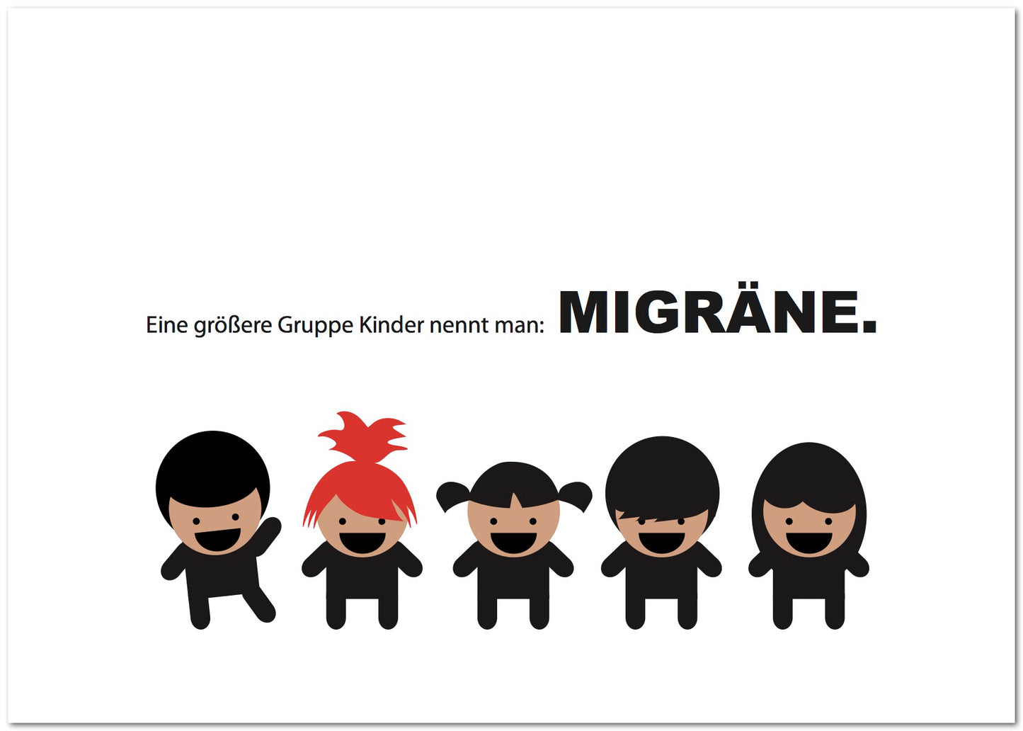 Postkarte "Migräne"