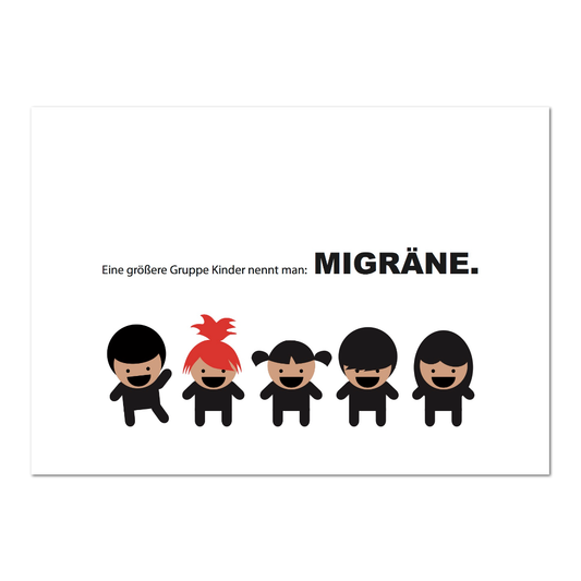 Postkarte "Migräne"