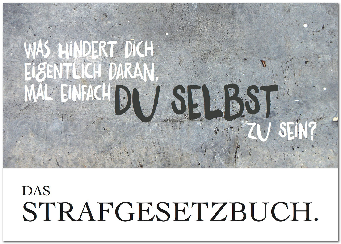 Postkarte "Strafgesetzbuch"