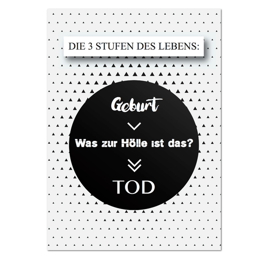 Postkarte "Drei Stufen des Lebens"