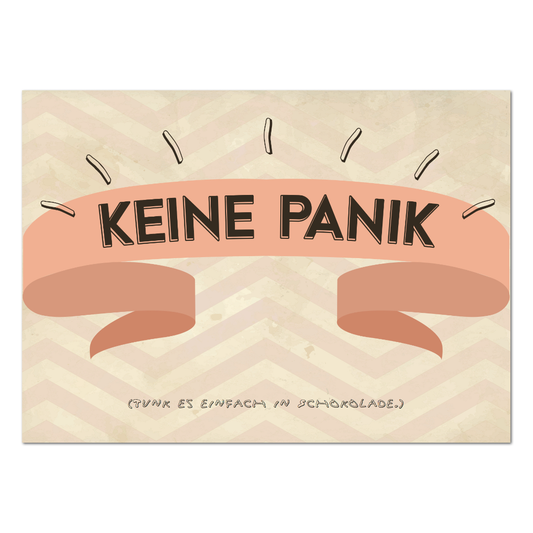 Postkarte "Keine Panik"