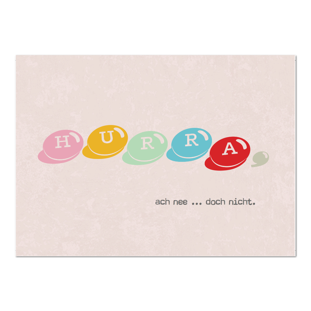 Postkarte "Hurra"