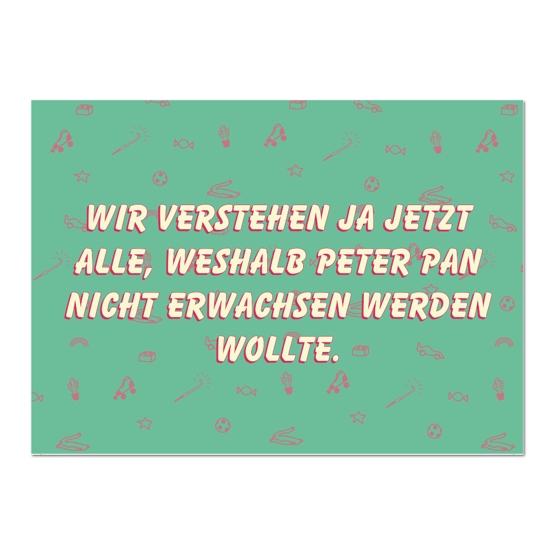 Postkarte "Peter Pan"