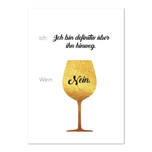 Postkarte "Wein"