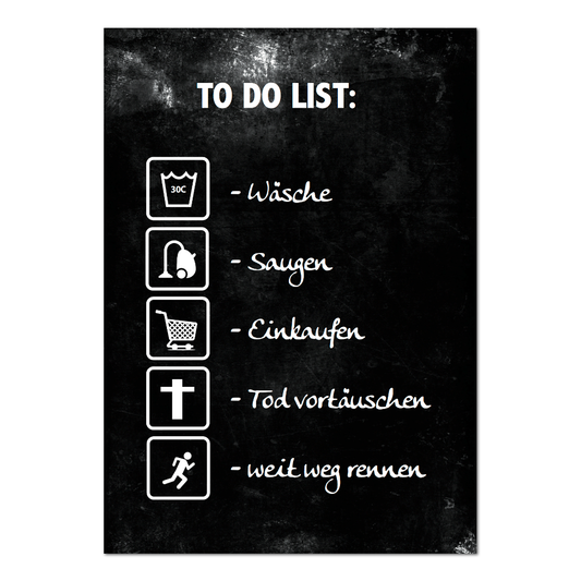 Postkarte "To Do Liste"