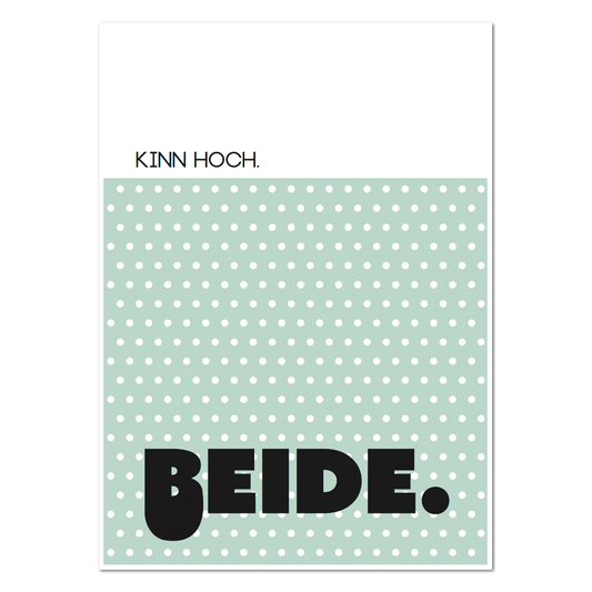 Postkarte "Kinn hoch"