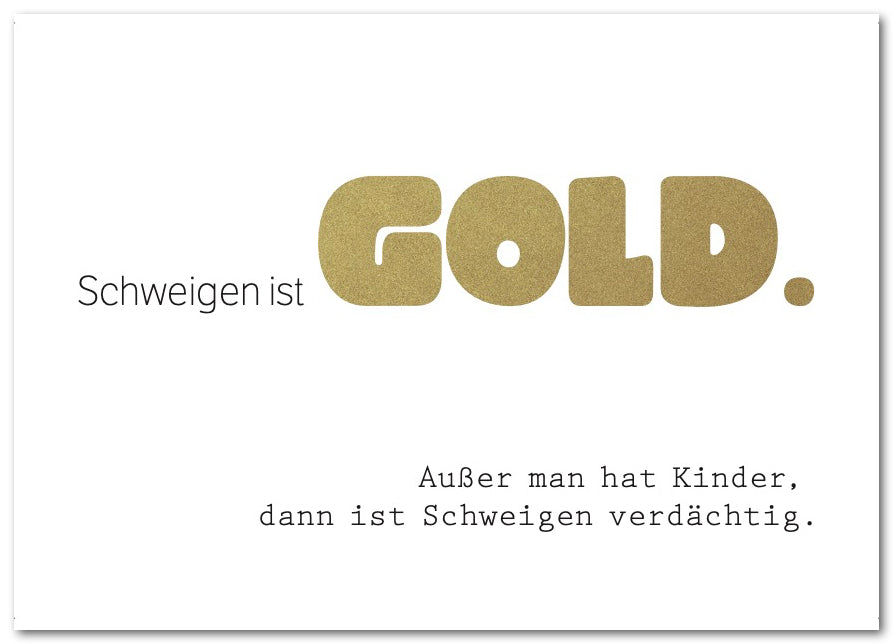 Postkarte "Gold"