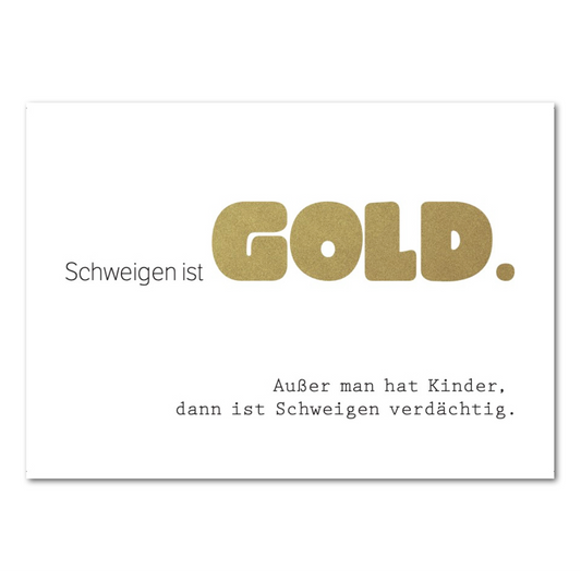 Postkarte "Gold"