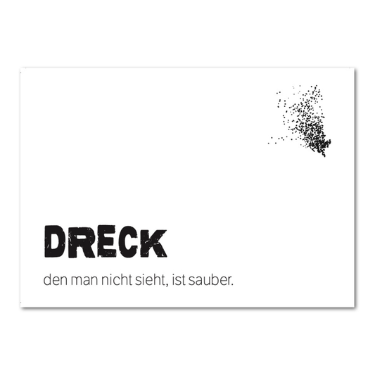 Postkarte "Dreck"