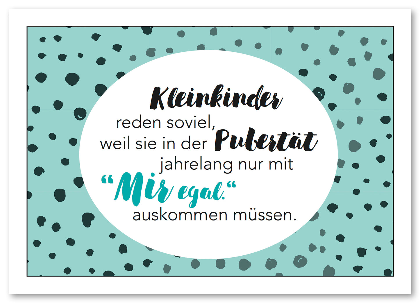 Postkarte "Pubertät"