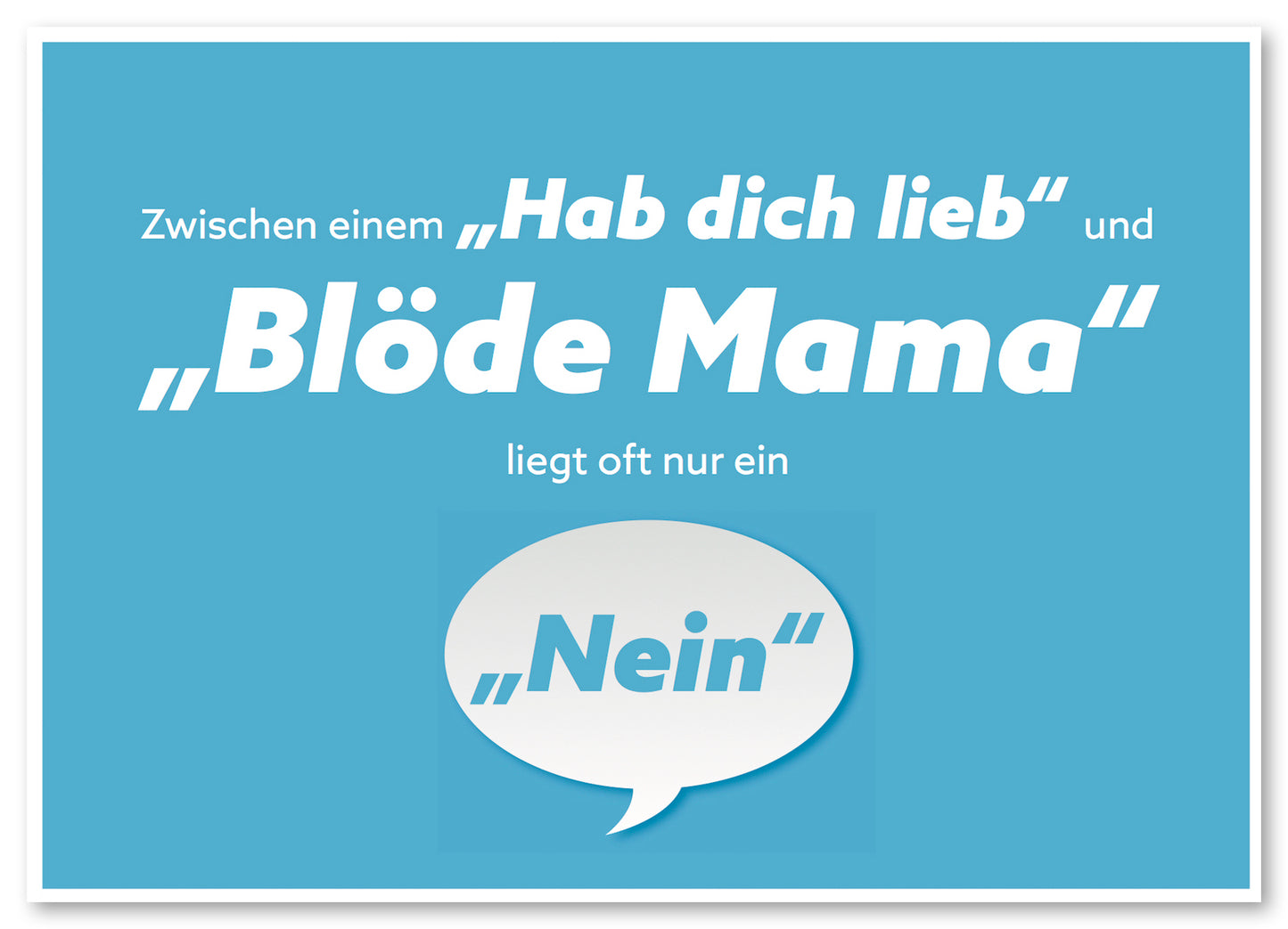 Postkarte "Blöde Mama"