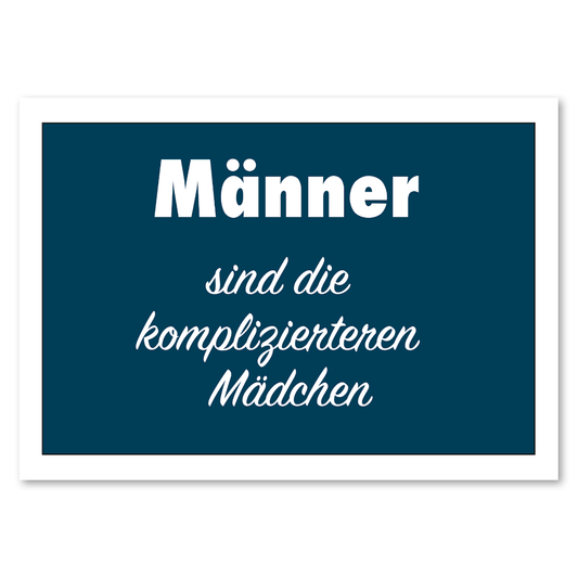 Postkarte "Männer"