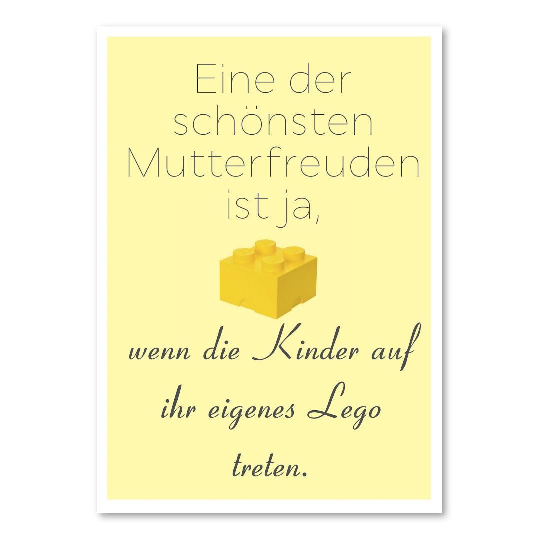 Postkarte "Mutterfreuden"