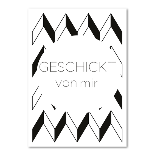 Postkarte "Geschickt von mir"