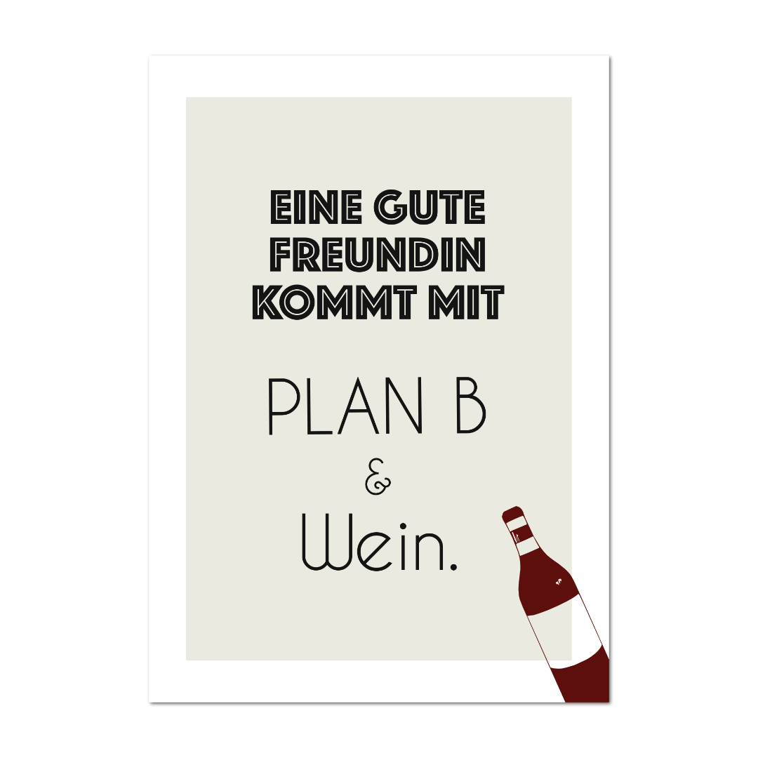 Postkarte "Plan B"