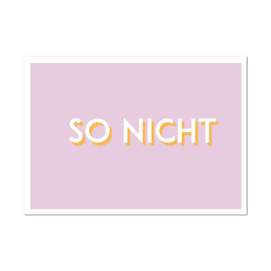 Postkarte "So nicht"