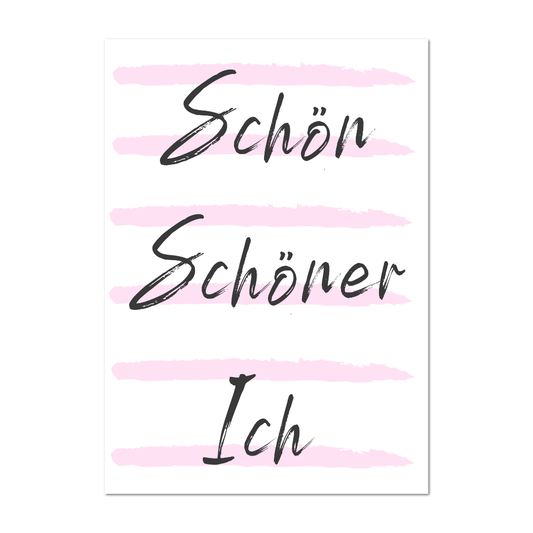 Postkarte "Schön, schöner, ich"