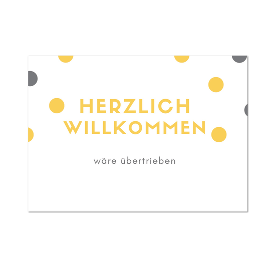 Postkarte "Herzlich Willkommen"