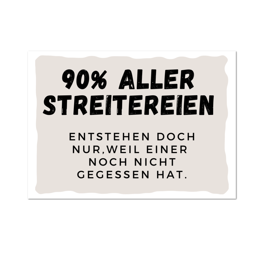 Postkarte "Streit"