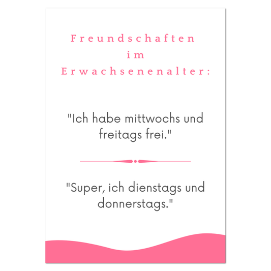 Postkarte "Im Erwachsenenalter"