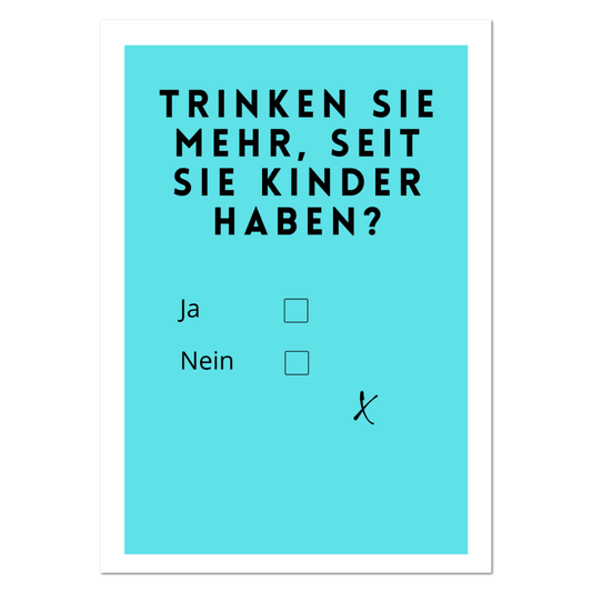 Postkarte "Trinken"