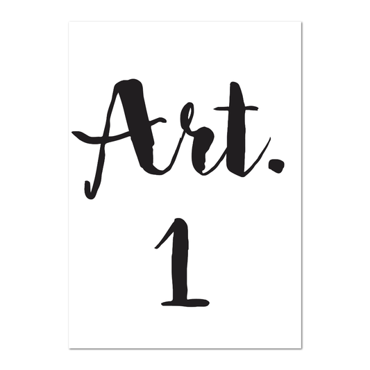Postkarte Artikel 1 Menschenrecht
