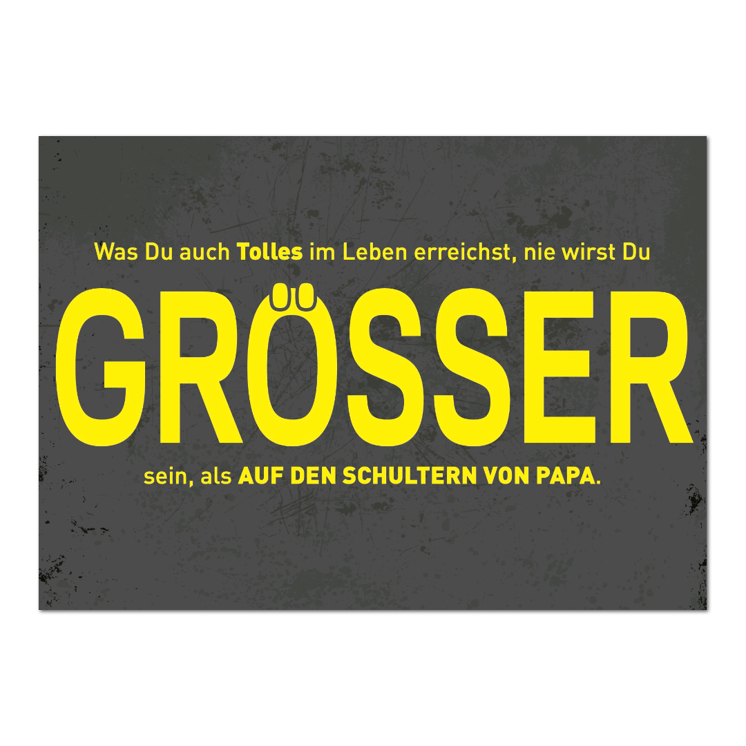 Postkarte "Auf Papas Schultern" | Rabenmütter Verlag