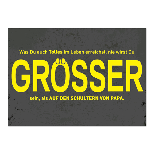 Postkarte "Auf Papas Schultern" | Rabenmütter Verlag