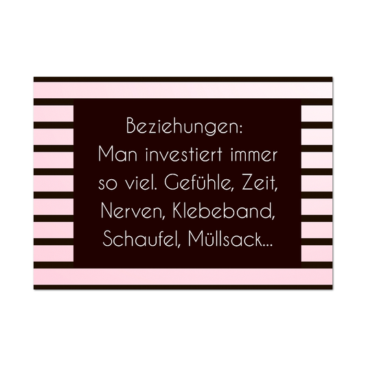 Postkarte Beziehung | Rabenmütter Verlag 
